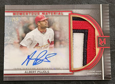 2023 Topps Museum Albert Pujols Momentous Material Ruby Patch Auto #2/5 ~ Cards