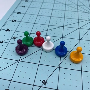  2011 Clue Game Replacement Parts Pieces- Complete Set of 6 Tokens - Picture 1 of 2