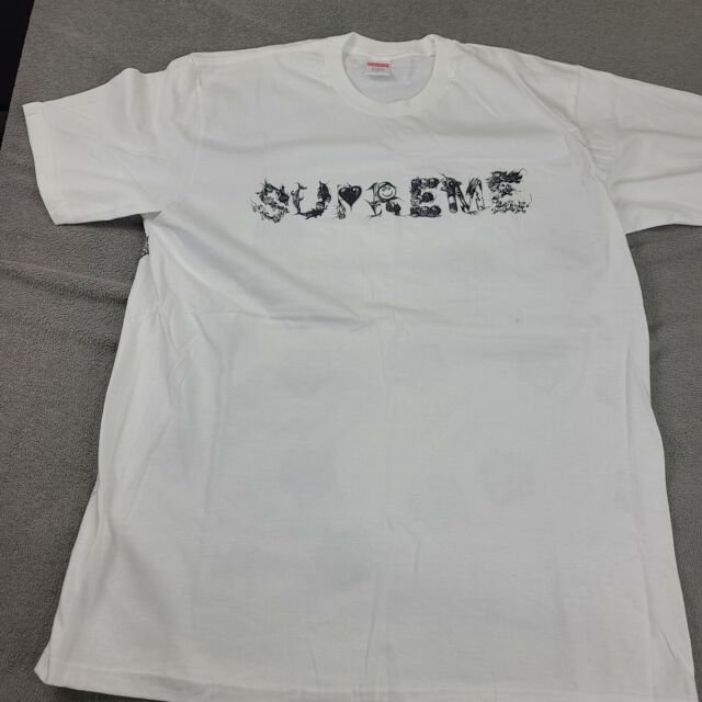 Supreme男式黑猫T恤| eBay