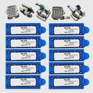 Brackets de ortodoncia brackets dentales metal MIM Mini Roth 022 345 ganchos OC 50 kits - Imagen 1 de 13
