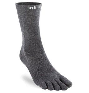 Injinji Liner Merino Wool Lightweight Crew Toe Socks Slate - Picture 1 of 1
