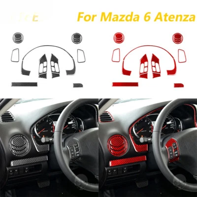 For Mazda 6 Atenza 2006-2008 Carbon Fiber Dashboard Speedometer Air Vent Panel - Image 1 of 4