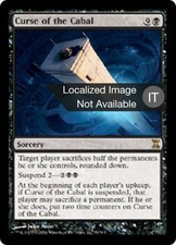 1X Curse of the Cabal Time Spiral Italian EX MTG CARD