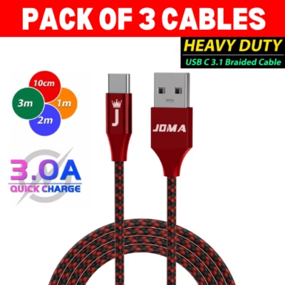 USB-C Cable For Samsung S24 S23 S22 S21 Type C Cable Fast C Charging Phone Cable - Image 1 of 4