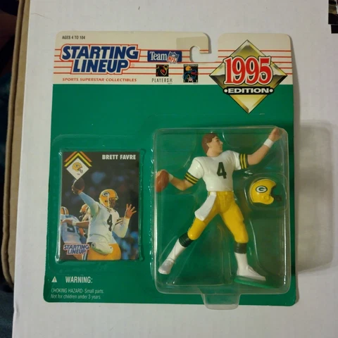 1995 NFL Starting Lineup Brett Favre Green Bay Packers Action Figure New Cover