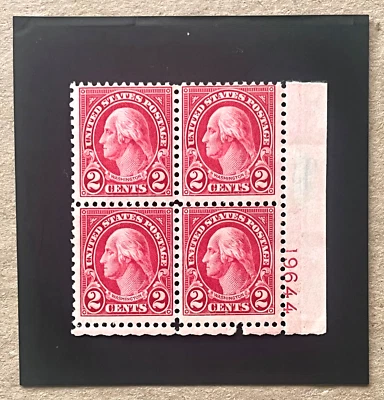 U.S. #634A Mint NH Plate # Block 4     Catalog $3000.00 - Image 1 of 2