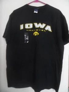 NCAA Official Iowa Hawkeyes Official Men  Size L Football T-Shirt New - Picture 1 of 3