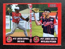 JUSTIN ESPINAL / JAMES ASELTA ~ 2023 Batavia Muckdogs Perfect Game CBL