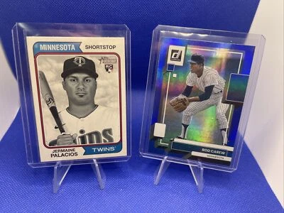Topps Heritage 2023 Jermaine Palacios Black And White /74 RC+Rod Crew Blue Mint - Image 1 of 4