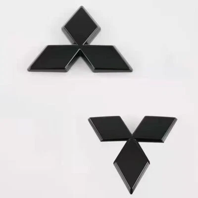 For Mitsubishi Eclipse Cross Gloss Black Front Rear Logo Badge Cover 2018-2025 - Imagem 1 de 3