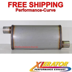 Xlerator Performance Muffler Stainless Steel 2.5" O/O 4x9 Oval - XS1266 - Bild 1 von 3