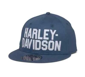 Harley-Davidson Herren Harley-Davidson Block Cap Blau 99410-22VM - Bild 1 von 2