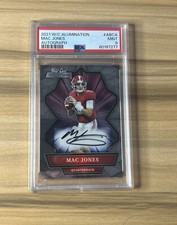 Mac Jones PSA 9 2021 Auto Rookie Wild Card Alumination #ABCA