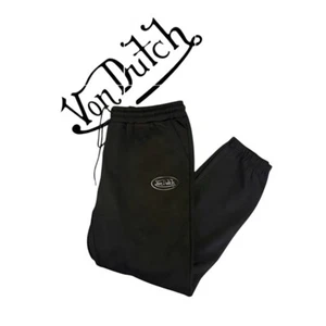 Von Dutch Mens Black Jogger/Casual Pants Size Medium - Picture 1 of 9