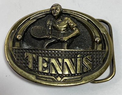 Great American Buckle Company 1983 H1065 Tennis Belt Buckle - Image 1 of 4