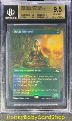 MTG Double Masters 2020 Noble Hierarch BGS 9.5 GEM MINT Foil Box Topper - Image 1 of 4