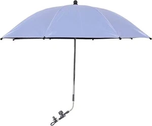 Adjustable universal pram umbrella with UPF 50+ clip, Purple - Picture 1 of 7