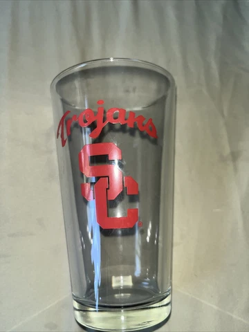 University Southern California Pint Glass Trojans Cover
