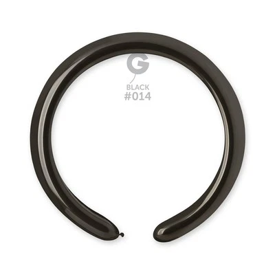 Gemar 014 Standard Black 260G Modellierballons Schwarz 100 Stück Twister Ballon - Bild 1 von 2