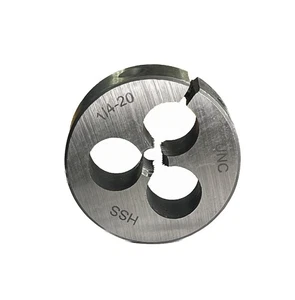 1/4"-20 X 1-1/2" OD HIGH SPEED ROUND ADJUSTABLE SPLIT DIE - Picture 1 of 5