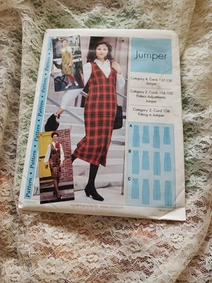 Vtg Step By Step Jumper Sewing Pattern, Unused, 1995 - Image 1 of 3