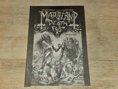 MARYLAND DEATHFEST X PROGRAM GUIDE BOOK 2012 AUTOPSY ARCHGOAT MORGOTH A+ MINT Foto 1 de 4