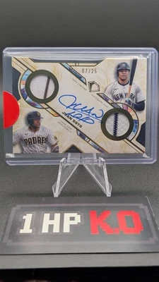 2025 Topps Diamond Icons Juan Soto Dual Team Yankees - Padres Relic Auto/25 Foto 1 de 2