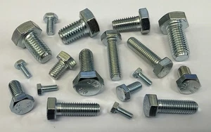 M16, SHORT, Hex Sets/Bolts, Fully Threaded, BZP, Metric, 8.8 High Tensile. - Picture 1 of 3