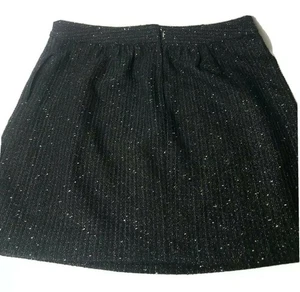 Academia kurzer Tweed-Rock Größe 10 dunkelgrau LOFT Glitzer Wollmischung Mini adrett - Bild 1 von 8