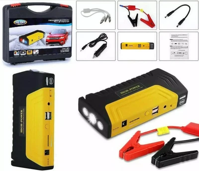 JUMP STARTER AVVIATORE PER AUTO BATTERIA DI EMERGENZA CARICABATTERIA POWER BANK - Immagine 1 di 4