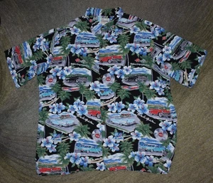 Vintage Reyn Spooner Classics Cars (57 Chevy) Hawaiian Shirt - Size 3XL - EUC - Picture 1 of 4