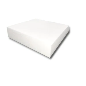 Hochdichtes weißes Schaumstoffkissen 24 x 24 x 3 ideal für Polster und Sitz - Bild 1 von 6