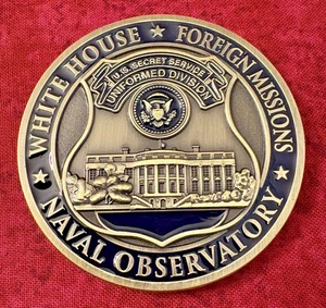 US SECRET SERVICE CHALLENGE COIN - UNIFORMIERTE DIVISION - WH/FM/MARINE OBSERVATORY - Bild 1 von 4