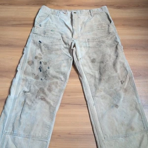 Pantalones Carhartt De Colección Para Hombre 36x33 Doble Rodilla Carpintero Golpeado Envejecido Años 90 - Imagen 1 de 16