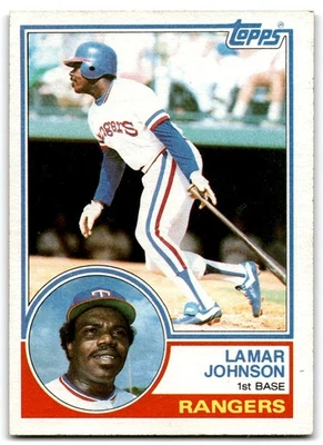 1983 Topps Lamar Johnson Texas Rangers #453 - Image 1 of 2