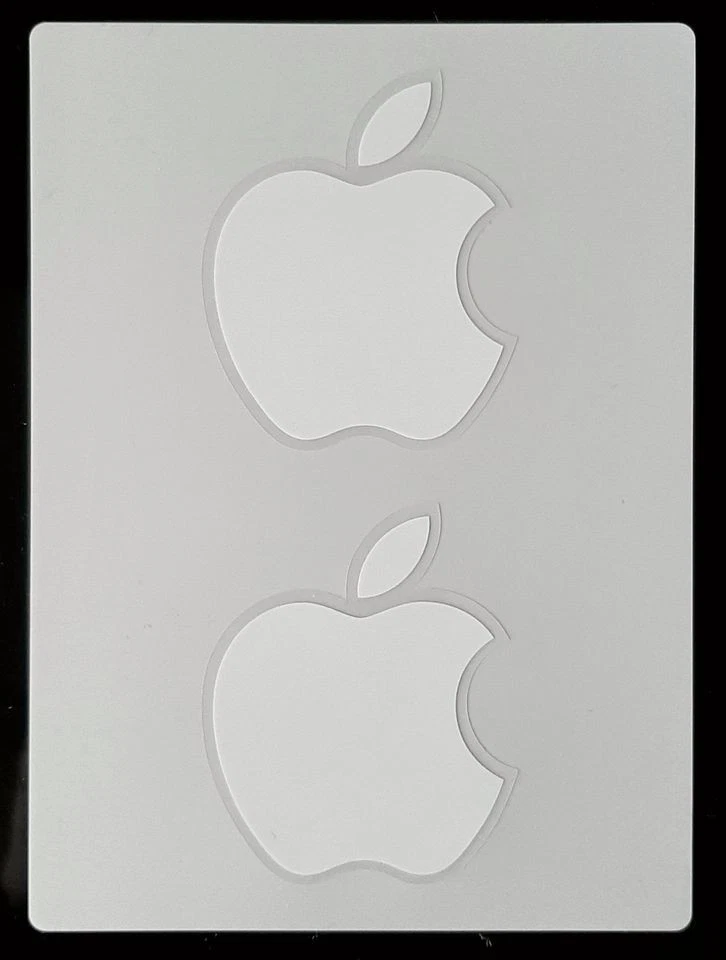 2 Original Aufkleber Sticker Apple iPad 4,5 x 5,5 cm weiß - Neu - Bild 1 von 1