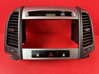 2007-2012 HYUNDAI SANTA FE painel central rádio acabamento climático moldura fabricante de equipamento original - Imagem 1 de 4