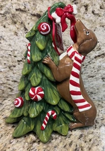 Blue Sky Clayworks Feiertage Dackel Hund Weihnachtsbaum Pfefferminz Süßigkeiten 9 Zoll NEU - Bild 1 von 14
