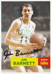 FORMER CELTIC & WARRIORS BROADCASTER JIM BARNETT SIGNED CUSTOM CARD RARE - Picture 1 of 2