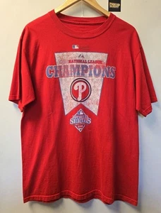 Camiseta de campeones de la Serie Mundial de los Philadelphia Phillies 2008 L MLB béisbol - Imagen 1 de 8