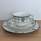 Antique Royal Doulton Countess Trio Art Deco Green Swag Tea Set Cup Saucer Plate