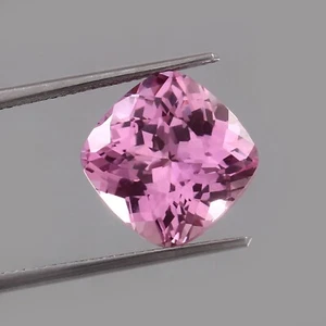 Piedra preciosa suelta de morganita rosa impecable natural de 4,70 quilates AAA 10x10 mm - Imagen 1 de 4