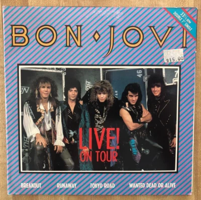 RARE 1987 BON JOVI LIVE ON TOUR 45 SINGLE TWIN PACK ~ AUSSIE GATEFOLD EP RARE! Foto 1 de 4
