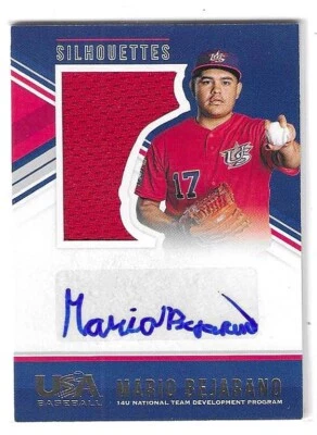 2018 USA BASEBALL STARS & STRIPES MARIO BEJARANO AUTO JERSEY #129 USA 015/199 - Image 1 of 2