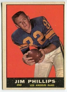 1961 Topps #51 Jim Phillips Los Angeles Rams - Picture 1 of 2