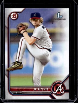 JR Ritchie 2022 Bowman Draft Baseball - 1st #BD-126 - Atlanta Braves - Image 1 of 2