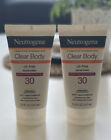2 Pack Neutrogena Clear Body oil-free Sunscreen Broad Spectrum SPF 30  5 Fl Oz