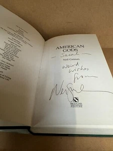 Neil Gaiman SIGNED Book American Gods 2001 UK 1st Edition 1st Impression ID113 - Picture 1 of 5