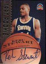 1997-98 Score Board BK Autographed Signature Silver #NNO Kebu Stewart  C13762 