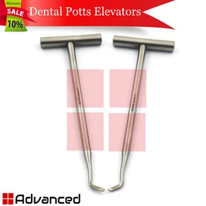 Juego de 2 instrumentos quirúrgicos de extracción dental derecho e izquierdo para macetas dentales - Imagen 1 de 5